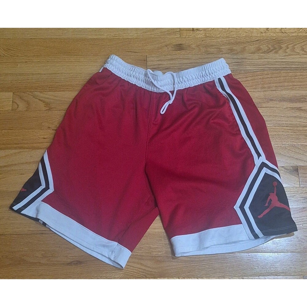 Jordan Rise Diamond Shorts  887438-687 Men's XL Red White Black Basketball